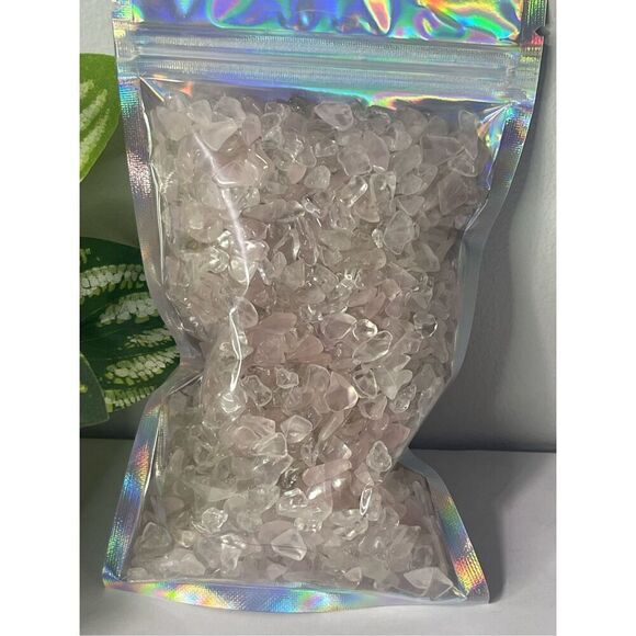 ✨Clear and Rose Quartz Chips - Picture 2 of 7